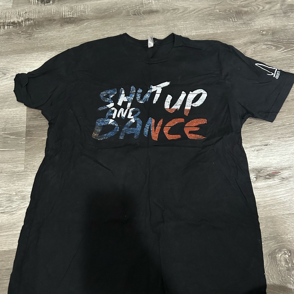 Aaron Watson Black Graphic T-Shirt with Multicolor Text